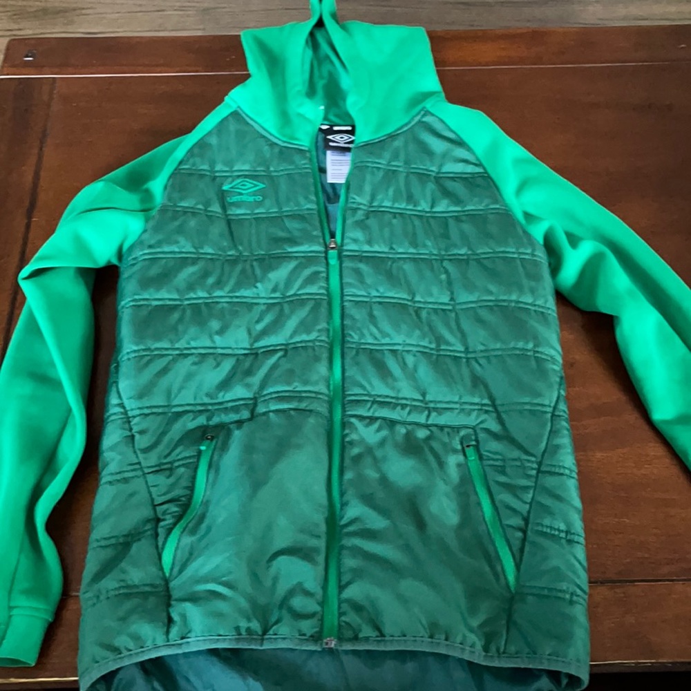 Boys Umbro Green Jacket